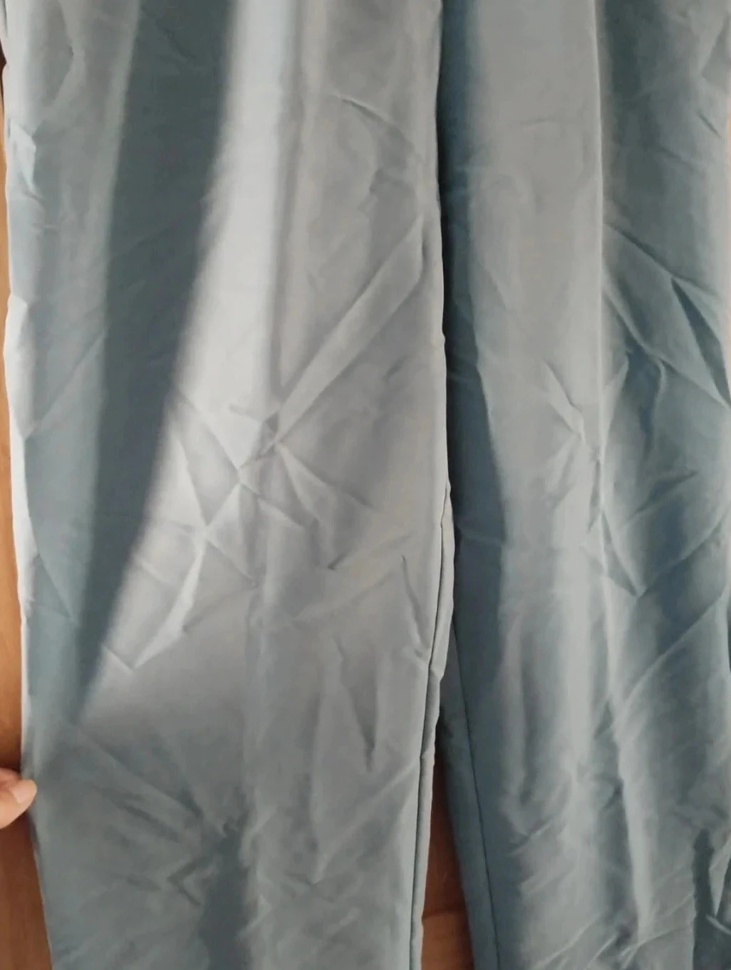 Calça macia, pernas largas turquesa, La Maison du Jersey T48 – photo 2